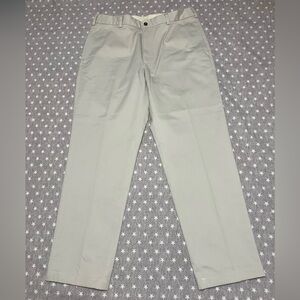 Brooks Brithers Advantage Chino Men’s 34x30 Beige Clark Fit Flat Front NWT